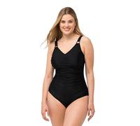 Ulla Popken Maillot de Bain Wiebke, FRontraffung Pièce, Noir, 56 Femme