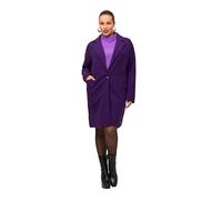 Ulla Popken Manteau de survêtement avec Fentes Veste, Violet Profond, 48-50 Femme