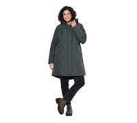 Ulla Popken Manteau fonctionnel pour femme avec poches zippées, Gris, 50-52