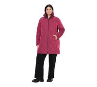 Ulla Popken Manteau matelassé Hyprar spécialiste pour femme, Rouge carmin, 62-64
