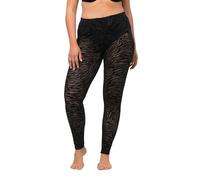 Ulla Popken Mesh-Leggings, Animal Print, Grand Surdimensionné