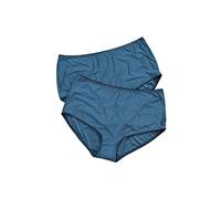 Ulla Popken Midislips, 2Er-Pack, Nadelstreifen, Höher Geschnitten Slips, Essence, 58-60 Große Größen Femme