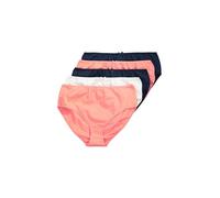 Ulla Popken Midislips, 5er-Pack, Punkte/Einfarbig Slips, Corail, 44-46 Femmes