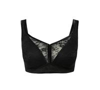 Ulla Popken Minimiseur, sans Fil, Bonnet en Mousse, Jacquard 830098 Soutien-Gorge, Noir, 130D Femmes