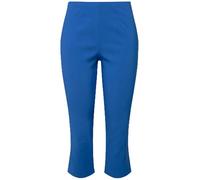 Ulla Popken Pantalon Bengalin Mi-Mollet, Noir Bleu, 45W / 32L Femme