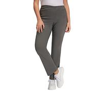 Ulla Popken Pantalon Bengalin pour Femme, Gris Taupe, 50W / 30L