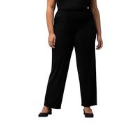 Ulla Popken Pantalon en Jersey, Noir, 56W / 32L Femme