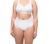 Ulla Popken Pantalon Gainant, empiècement Moulant, Taille Haute, Coupe ajustée sous-vêtement, White Out, 48-50 Femme