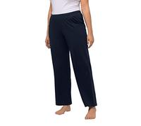 Ulla Popken Femme avec Poches sur Les Côtés, Coupe Droite - Jusqu'au 68/70 Pantalons, Bleu Nuit, 40W / 32L EU