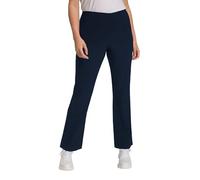 Ulla Popken Pantalon Thermique Bengalin pour Femme, Coupe ajustée, Chaud, Taille élastique, Pantalon à Enfiler, Marine, 53W / 32L