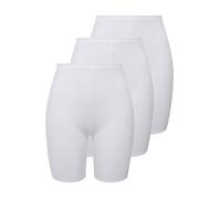 Ulla Popken Panty Sculptant en Microfibre, Lot de 3 Blanc 50+ 716595 20-50+