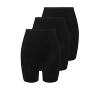 Ulla Popken Panty Sculptant en Microfibre, Lot de 3 Noir 62+ 716595 10-62+