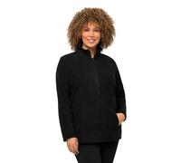 Ulla Popken Polaire, système modulaire, Veste intérieure, col Montant survêtement, Noir, 48-50 Femme