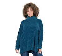 Ulla Popken Pull en Chenille Sweater, pétrole, 48-50 Femme