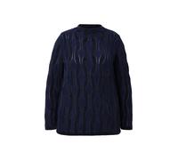 Ulla Popken Pull-over marine / bleu nuit, Taille L-XL