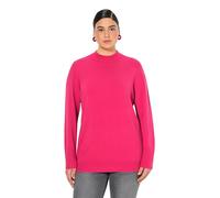 Ulla Popken Pullover, Stehkragen, Langarm, Rippbündchen Pull-Over, Rouge et Rose, 52-54 Femme
