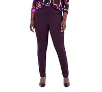 Ulla Popken Puntohose Sienna, Schmale Passform, Elastischer Bund Pantalon Femme
