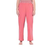 Ulla Popken Pyjamahose, Einfarbig, Gerades Bein Bas de Pyjama, Framboise, 54-56 Femmes