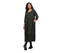 Ulla Popken Robe avec Fermeture éclair, Noir, 48-50 Femme
