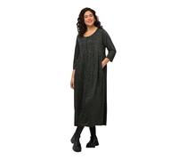 Ulla Popken Robe avec Fermeture éclair, Noir, 52/54 Femme