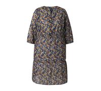 Ulla Popken Robe bleu clair / bleu foncé / ocre, Taille 46-48