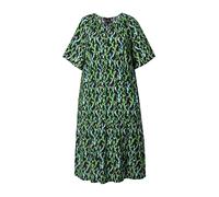 Ulla Popken Robe bleu clair / vert / rose / noir, Taille 58-60