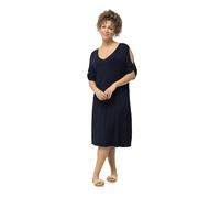 Ulla Popken Robe de Plage chinée, Marine, 64/66 FR Femme
