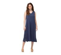 Ulla Popken, Robe Interlock à Manches Longues pour Femme, Bleu, 48-50