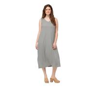 Ulla Popken Robe à Manches Interlock 829148, Gris, 52-54 Femme