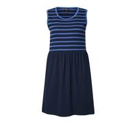 Ulla Popken Jerseykleid mit Gestreiftem Top Robe en Jersey avec Haut rayé, Marine, 50-52 Femmes