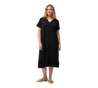 Ulla Popken, Robe midi en Jersey pour Femme - Grandes Tailles, Noir, 52-54