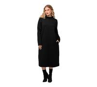 Ulla Popken Robe Sweat Structure, Noir, 52-54 Femme