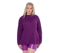 Ulla Popken Rollkragen Pullover Pull-Over, mûres, 50-52 Femme