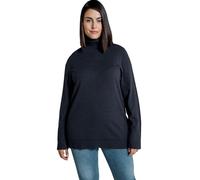 Ulla Popken Rollkragenpullover Pull à col roulé, Bleu Marine, 60-62 Femme