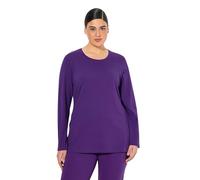 Ulla Popken Shirt Manches Longues, Violet Profond, 56-58 Femme