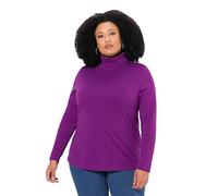 Ulla Popken Shirt, Rollkragen, Slim, Langarm Basique à col roulé, Violet foncé, 56/58 FR Femmes