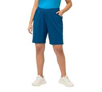 Ulla Popken Short en Jersey, Poches, Taille élastique 818396 Pantalon, Bleu, 36W x 32L Femme