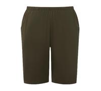 Ulla Popken Short en Jersey pour Femme, Grandes Tailles, Grandes Tailles, Poches, Taille élastique