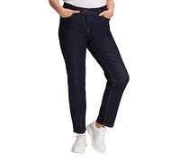 Ulla Popken Slim-Jeans Pantalons, Dark Blue Denim, 45W / 30L Femme