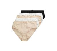 Ulla Popken Slip, 5er Pack Basic Culotte, Multicolore (Multicolor 90), (Taille Fabricant: 58+) (Lot de 5) Femme