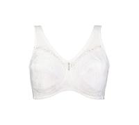 Ulla Popken Soutien-Gorge de décharge, sans Armature, Pendentif en Strass, Bonnet C-G soulagement, Opaque, Blanc, 110C Femme