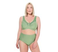 Ulla Popken Soutien-Gorge de Maintien Kelly, sans Armatures. Brassière avec Bretelles Larges et rembourrées. N'entaille Pas la Peau. Disponible Jusqu'au 130 J. Vert Mousse 120F 658495427-120F