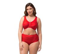 Ulla Popken Soutien-Gorge de soulagement, Bonnet C-g, Opaque, Rouge Fluo, 120D Femme