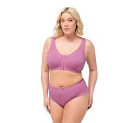 Ulla Popken Soutien-Gorge de soulagement Kelly, sans Armature, Fermeture Avant, C-D 801081, Vieux Rose, 130D Femmes