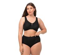 Ulla Popken Soutien-Gorge en Relief, Rayures Fines C-G Soulagement, Opaque, Noir, 120E Femme