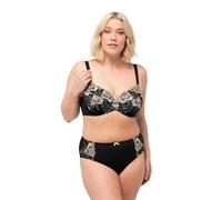 Ulla Popken Brassière à Armatures, brodée 832799 Soutien-Gorge, Noir, 130E Femmes