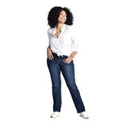 Ulla Popken Straight-Jeans, Blauer Jeansstoff, 53W / 30L Femme
