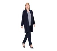 Ulla Popken Strickjacke, Lange, Offene Form, Weicher Feinstrick Cardigan, Bleu Marine foncé, 56/58 FR Femme