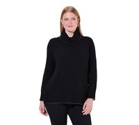 Ulla Popken Strickpullover mit Glitzersaum Pull-Over, Noir, 50-52 Femme