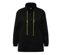 Ulla Popken Sweat-Shirt avec imprimé 830295 Maillot de survêtement, Noir, 50-52 Femme